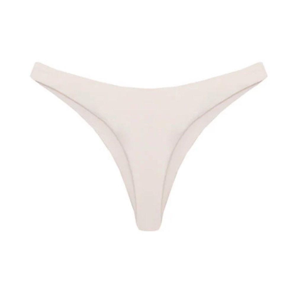 OSTRA BRASIL One-piece Low Waist Bikini Bottom - Off-White - Size P/S